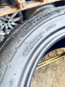 215 60 16 Dunlop Winter Sport 5 Шини Резина Зимові б/у. Фото 7