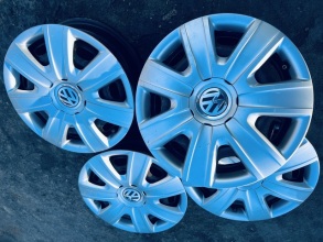 Сталеві Диски з Ковпаками R14 5x100 Volkswagen / Škoda / SEAT / Audi . Фото 3